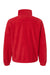 Burnside 3062 Mens Polar Fleece Full Zip Sweatshirt Red Flat Back