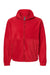 Burnside 3062 Mens Polar Fleece Full Zip Sweatshirt Red Flat Front