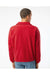 Burnside 3062 Mens Polar Fleece Full Zip Sweatshirt Red Model Back