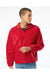 Burnside 3062 Mens Polar Fleece Full Zip Sweatshirt Red Model Front