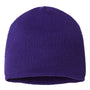 Cap America Hats Unisex USA Made Cuffed Knit Beanie - Purple