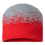 Cap America Hats Unisex USA Made Static Beanie - True Red/Heather Grey - Closeout