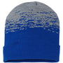 Cap America Hats Unisex USA Made Static Cuffed Beanie - True Royal Blue/Heather Grey - Closeout