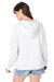 Alternative 9906ZT Womens Eco Washed Hooded Sweatshirt Hoodie White Model Back