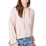 Alternative Womens Eco Washed Hooded Sweatshirt Hoodie - Rose Quartz - NEW