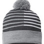 Cap America Hats Unisex USA Made Half Color Beanie - Heather Grey/White - Closeout