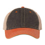 Legacy Mens Old Favorite Snapback Trucker Hat - Black/Orange/Khaki - NEW