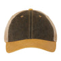 Legacy Mens Old Favorite Snapback Trucker Hat - Black/Yellow/Khaki - NEW