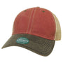 Legacy Mens Old Favorite Snapback Trucker Hat - Cardinal Red/Black/Khaki - NEW