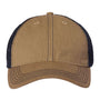 Legacy Mens Old Favorite Snapback Trucker Hat - Khaki/Navy Blue - NEW