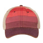 Legacy Hats Mens Old Favorite Snapback Trucker Hat - Red Stripe/Khaki