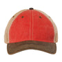 Legacy Mens Old Favorite Snapback Trucker Hat - Scarlet Red/Black/Khaki - NEW