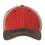 Legacy Mens Old Favorite Snapback Trucker Hat - Scarlet Red/Navy Blue/Khaki - NEW