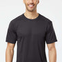 Paragon Mens Islander Performance Moisture Wicking Short Sleeve Crewneck T-Shirt - Black
