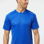 Paragon Mens Islander Performance Moisture Wicking Short Sleeve Crewneck T-Shirt - Royal Blue