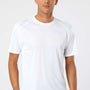 Paragon Mens Islander Performance Moisture Wicking Short Sleeve Crewneck T-Shirt - White