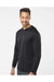Paragon 220 Mens Bahama Performance Long Sleeve Hooded T-Shirt Hoodie Black Model Side