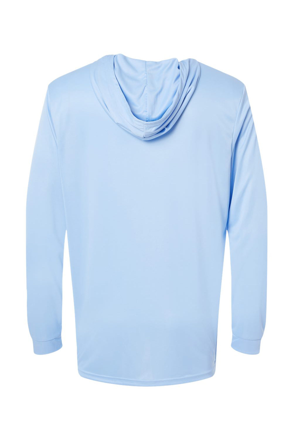 Paragon 220 Mens Bahama Performance Long Sleeve Hooded T-Shirt Hoodie Blue Mist Flat Back