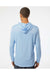 Paragon 220 Mens Bahama Performance Long Sleeve Hooded T-Shirt Hoodie Blue Mist Model Back