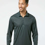 Paragon Mens Malibu Performance Moisture Wicking 1/4 Zip Sweatshirt - Carbon Grey - NEW