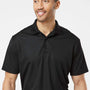 Paragon Mens Sebring Performance Moisture Wicking Short Sleeve Polo Shirt - Black