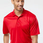 Paragon Mens Sebring Performance Moisture Wicking Short Sleeve Polo Shirt - Deep Red