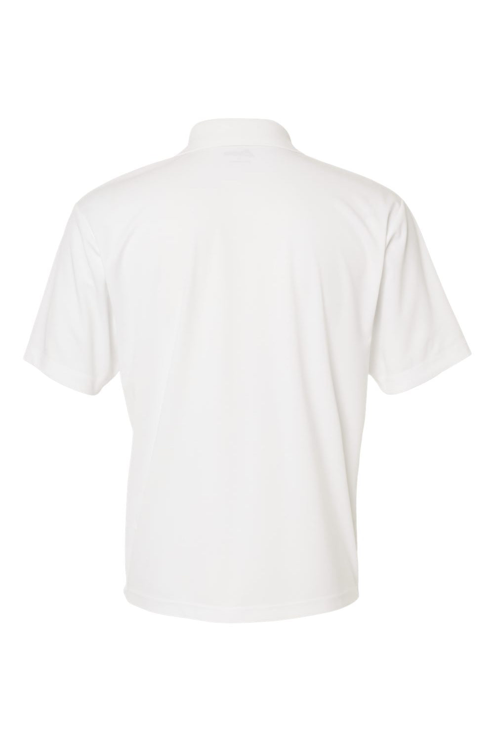 Paragon 500 Mens Sebring Performance Short Sleeve Polo Shirt White Flat Back