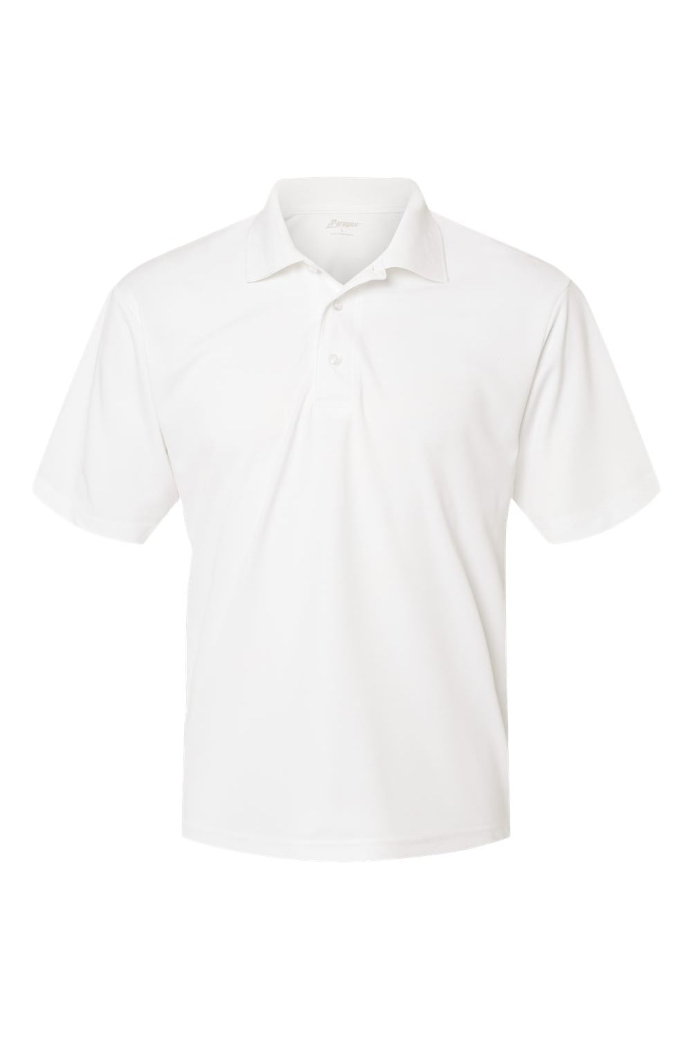 Paragon 500 Mens Sebring Performance Short Sleeve Polo Shirt White Flat Front