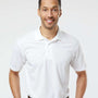 Paragon Mens Sebring Performance Moisture Wicking Short Sleeve Polo Shirt - White - NEW