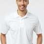 Paragon Mens Sebring Performance Moisture Wicking Short Sleeve Polo Shirt - White