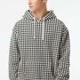 Independent Trading Company Mens Hooded Sweatshirt Hoodie w/ Pouch Pocket - Houndstooth