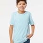 SoftShirts Youth Organic Short Sleeve Crewneck T-Shirt - Chambray Blue - NEW