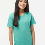 SoftShirts Youth Organic Short Sleeve Crewneck T-Shirt - Seafoam Green - NEW