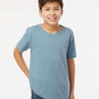SoftShirts Youth Organic Short Sleeve Crewneck T-Shirt - Slate Blue - NEW