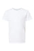 SoftShirts 402 Youth Organic Short Sleeve Crewneck T-Shirt White Flat Front