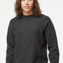 Independent Trading Company Mens Legend Crewneck Sweatshirt - Heather Charcoal Grey - Closeout