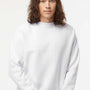 Independent Trading Company Mens Legend Crewneck Sweatshirt - White - Closeout