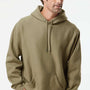 Independent Trading Company Mens Legend Hooded Sweatshirt Hoodie w/ Pouch Pocket - Olive Green