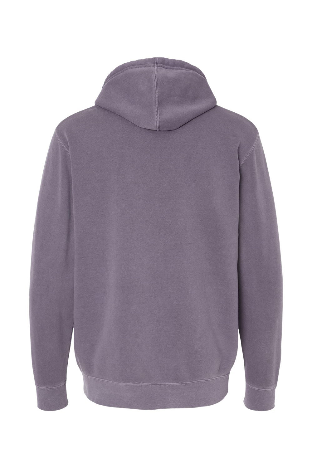 Independent Trading Co. PRM4500 Mens Pigment Dyed Hooded Sweatshirt Hoodie Plum Purple Flat Back