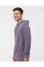 Independent Trading Co. PRM4500 Mens Pigment Dyed Hooded Sweatshirt Hoodie Plum Purple Model Side