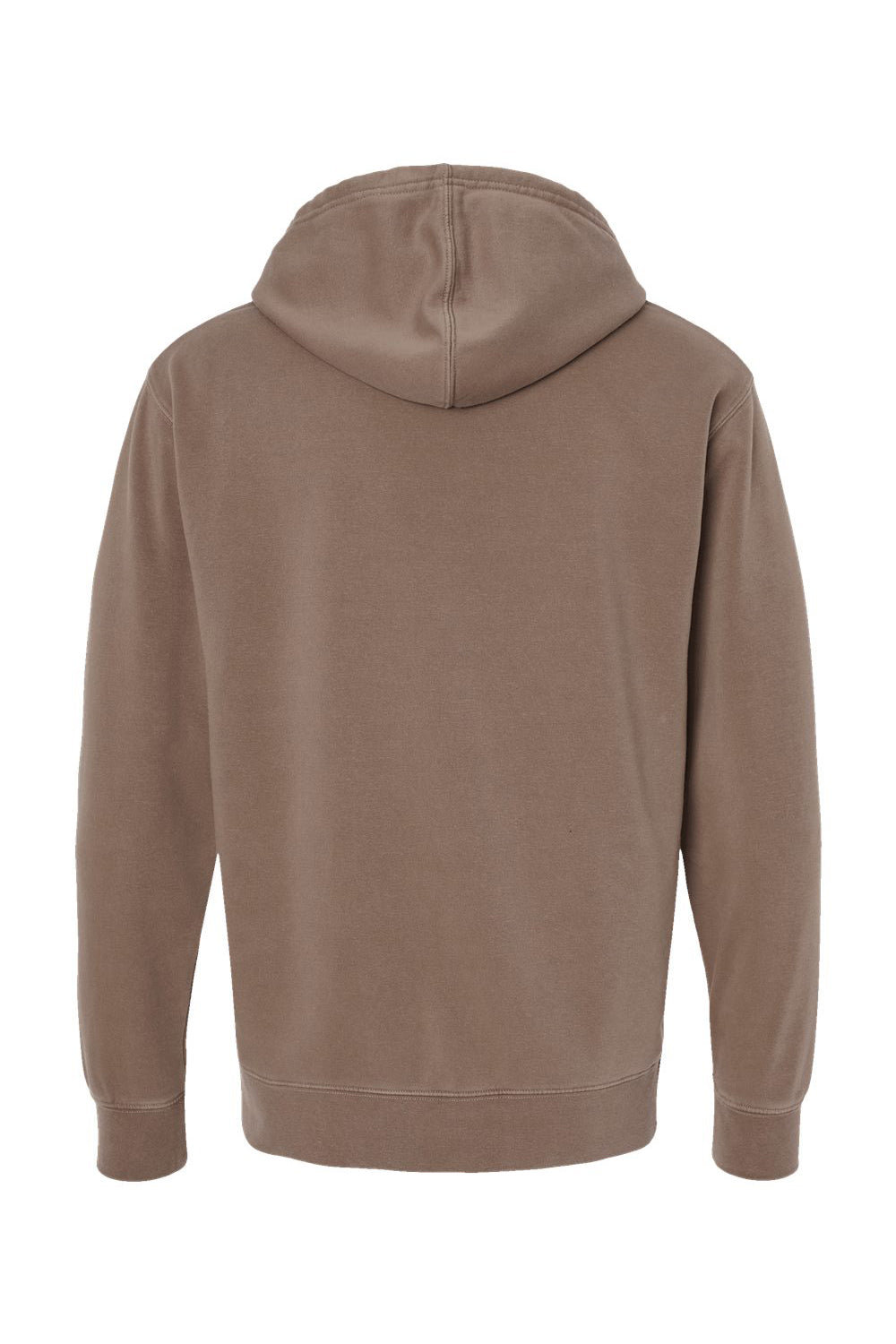 Independent Trading Co. PRM4500 Mens Pigment Dyed Hooded Sweatshirt Hoodie Clay Brown Flat Back