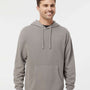 Independent Trading Co. Mens Pigment Dyed Hooded Sweatshirt Hoodie - Cement Grey - NEW