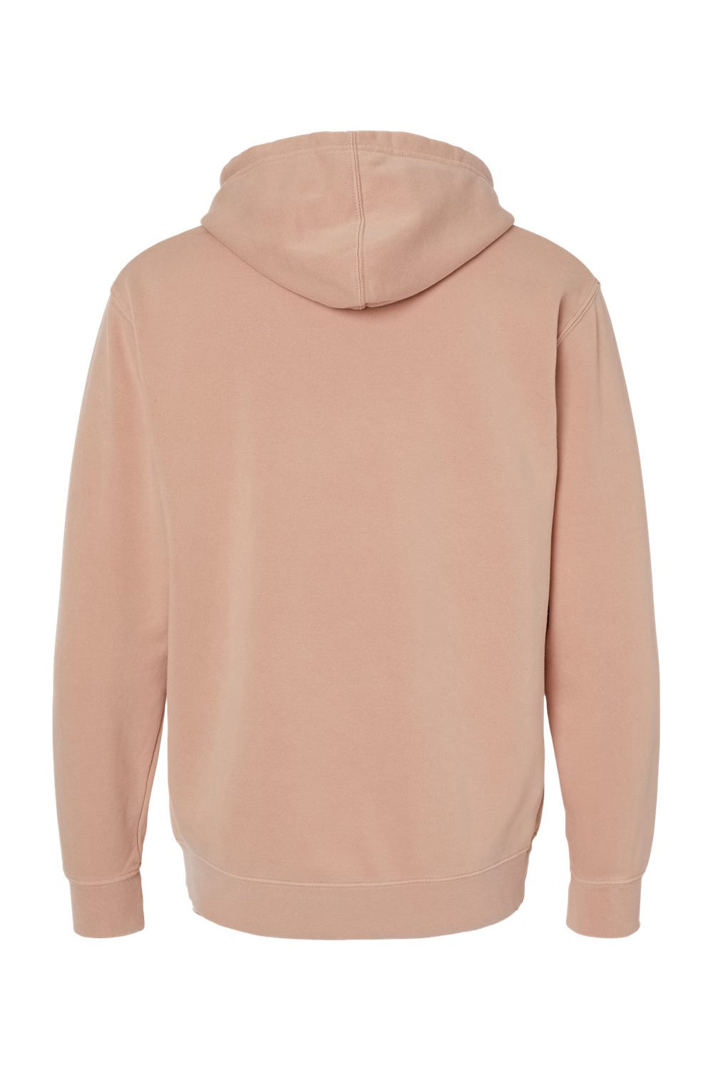 Independent Trading Co. PRM4500 Mens Pigment Dyed Hooded Sweatshirt Hoodie Dusty Pink Flat Back