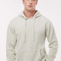Independent Trading Company Mens Pigment Dyed Hooded Sweatshirt Hoodie w/ Pouch Pocket - Ivory