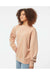 Independent Trading Co. PRM3500 Mens Pigment Dyed Crewneck Sweatshirt Dusty Pink Model Side