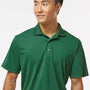 Paragon Mens Saratoga Performance Moisture Wicking Mini Mesh Short Sleeve Polo Shirt - Hunter Green