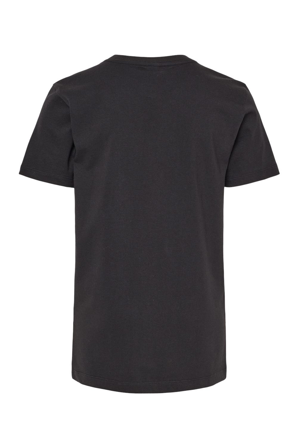 SoftShirts 402 Youth Organic Short Sleeve Crewneck T-Shirt Black Flat Back