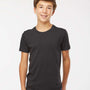 SoftShirts Youth Organic Short Sleeve Crewneck T-Shirt - Black - NEW