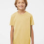 SoftShirts Youth Organic Short Sleeve Crewneck T-Shirt - Wheat Yellow - NEW