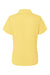 Paragon 104 Womens Saratoga Performance Mini Mesh Short Sleeve Polo Shirt Butter Yellow Flat Back